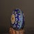 Vintage Chinese Cloisonné Enamel Floral Round Trinket Box - Blue Ground With Peony & Butterflies For Sale In New York - Image 6 of 9