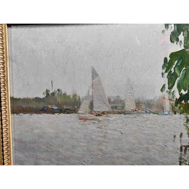 Impressionist Landscape, 20th Century, Oil Painting, Framed For Sale - Image 6 of 10