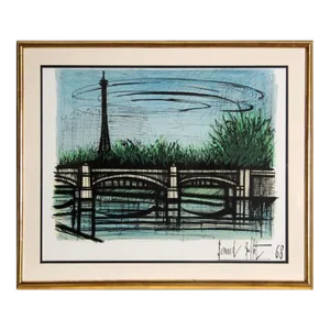 Bridge, Bernard Buffet Lithograph