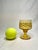 Glass Mid Century Modern Amber Gold Glass Goblets, Set of 8 For Sale - Image 7 of 11