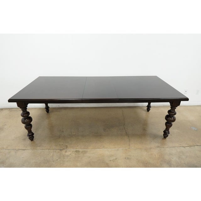 Turned Leg Extendable Dining Table For Sale - Image 13 of 16