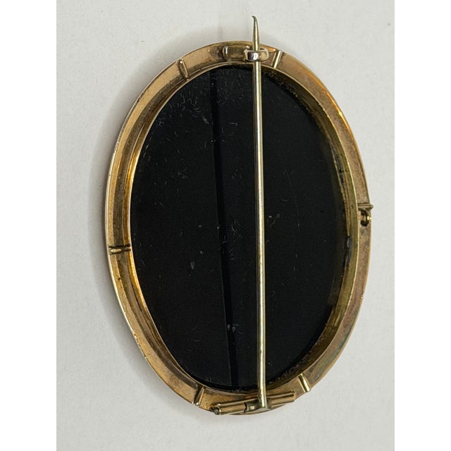 Victorian Grand Tour Italian Micromosaic Yellow Gold Brooch Depicting the Colosseum C1870 For Sale - Image 14 of 18