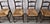 Wood Vintage Rustic European Style Rush Seat Dining Chairs - Set of 8 For Sale - Image 7 of 11