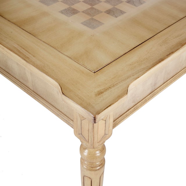 Spritely Home Accent Furniture Vincent Multi-Game Card Table, Beige For Sale - Image 4 of 9