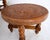 Mid 20th Century Embossed Leather South American Coffee Table 4 Nesting Stools Chairs For Sale - Image 6 of 18