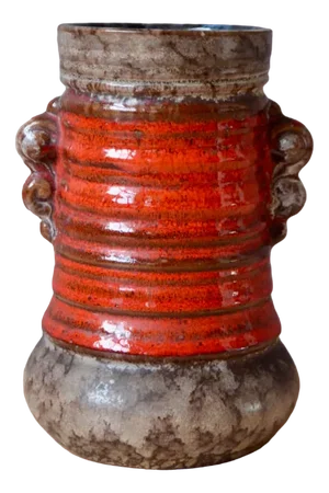 Fat Lava Vase from Strehla, 1960s