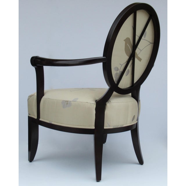 Vintage C.199599 Barbara Barry for Baker Furniture Oval XBack Lounge