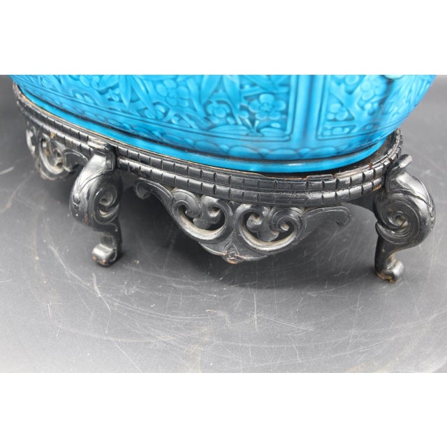 Oval Ceramic Planter by Théodore Deck For Sale - Image 10 of 11