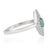 Not Yet Made - Made To Order Diamond Studded Regal Emerald Engagement Ring With Marquise Halo, Size 7 For Sale - Image 5 of 14