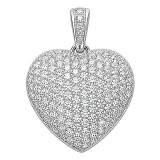 Platinum Heart Pendant For Sale