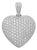 Platinum Heart Pendant For Sale