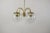 Made in czechoslovakia. Made of glass and brass. 4xe27 or e26 bulb. With aged patina. Re-polished. Good original...