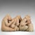 Early 21st Century Stone Sculpture of Sitting Macaques For Sale - Image 4 of 12