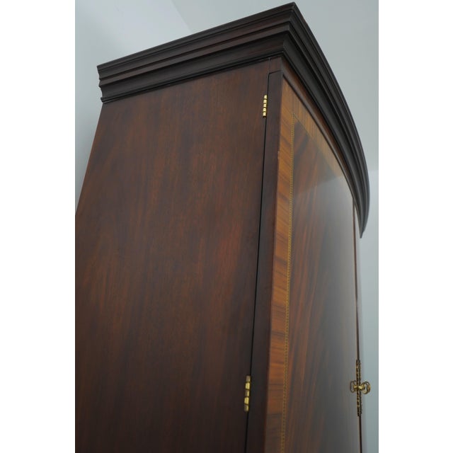 Henkel Harris Inlaid Mahogany Bedroom Wardrobe Chest For Sale - Image 16 of 18