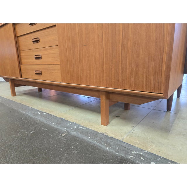 Tan Mid Century Modern Danish Hutch/Credenza For Sale - Image 8 of 11