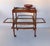 French French Walnut Trolly Cart Display Lift Off Serving Tray Dessert Stand Side Table For Sale - Image 3 of 12