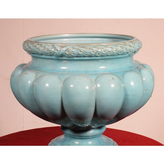 19th Century Glazed Ceramic Planter For Sale - Image 4 of 10