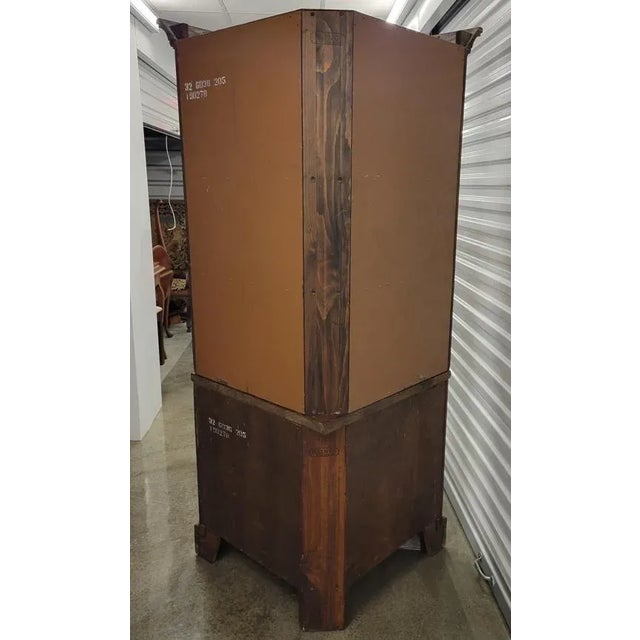 Vintage Kling Colonial Antiqued Pine Corner Cupboard Cabinet
