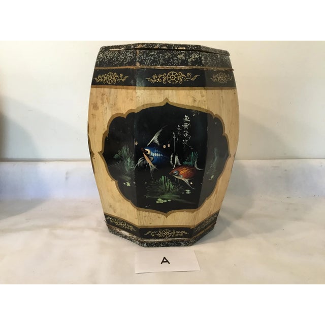 1950s Boxes Octagon Vintage Wood Boxes - Set of 2 For Sale - Image 5 of 13