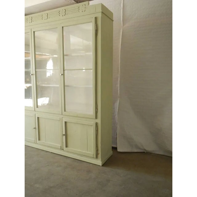 Vintage Fir Display Cabinet, 1950s For Sale - Image 9 of 11