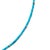Modern Tiny Turquoise Tube Gold Station Necklace For Sale - Image 3 of 8