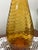 Empoli Vintage Mid Century Amber Glass Waffle Empoli Genie Decanter, Made in Italy For Sale - Image 4 of 7