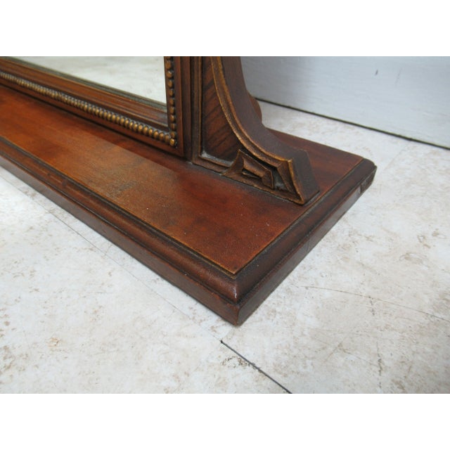 1930s Art Deco Walnut Shaving Mirror For Sale - Image 11 of 12