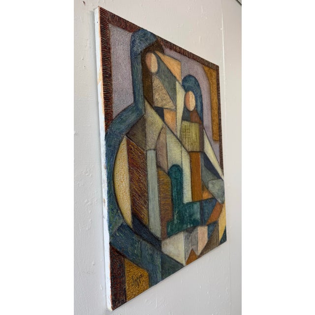 Abstract Family Group #2 Oil on Canvas For Sale - Image 3 of 12