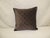 Brown Check-Pattern Square Decorative Pillow from Portugal 18 X 18 Cotton velvet Double sided. button closure....