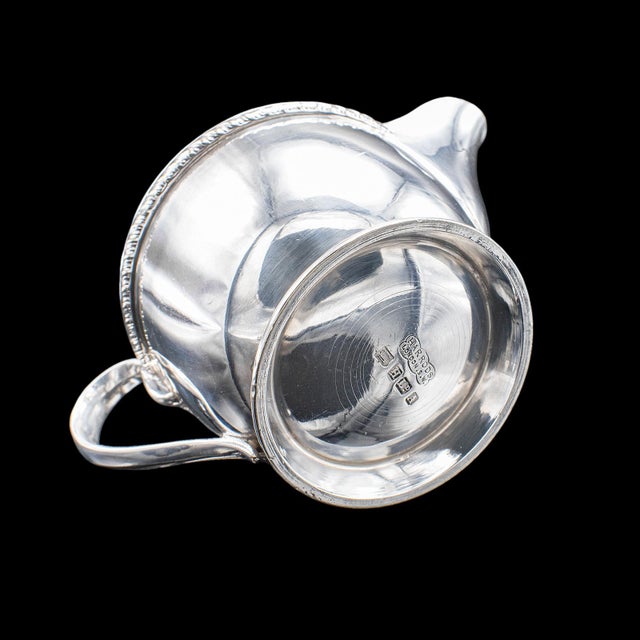 Silver Antique Ladies Tiffin Creamer, English, Silver Plate, Pourer, Harrods, Edwardian For Sale - Image 8 of 9