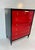1950s Art Deco Italian Chest of Drawers in Cherry Red Parchment and Black Lacquer, 1950s For Sale - Image 5 of 13