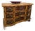 1990s Grand French Bombe Chest of Drawers With Burl Wood Finish, Gold Leaf & Bronze Hardware For Sale