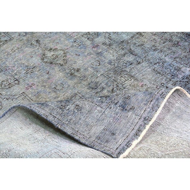 1960s Vintage Turkish Hand Knotted Rug,6'3"X9'1" For Sale In New York - Image 6 of 6