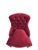 Wood Late 19th Century French Napoleon III Button-Tufted Lounge Chair & Ottoman in Original Red Velvet For Sale - Image 7 of 12