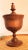 Brown Vintage Turned Wooden Lidded Pedestal Bowl For Sale - Image 8 of 8