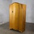 Mid 20th Century Small Early to Mid-20th Century Vintage English Art Deco Style Wardrobe Burled Maple & Walnut Frame For Sale - Image 5 of 17