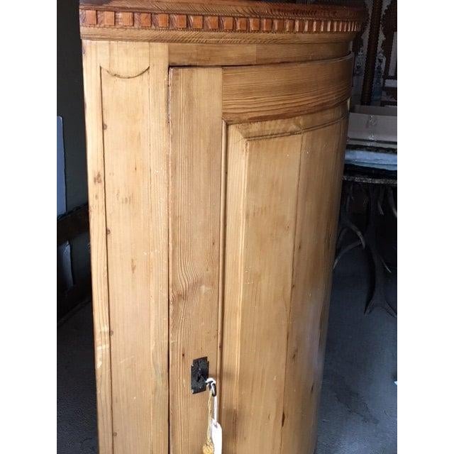 Farmhouse Antique Swedish Pine Corner Cupboard For Sale - Image 3 of 7