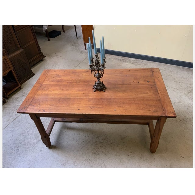 Antique Cherrywood Monastery Table, 1890s For Sale - Image 9 of 14