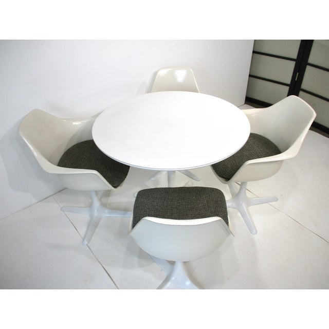 Mid Century Tulip Table and Chairs Set by Burke in the Style of Saarinen For Sale - Image 16 of 16