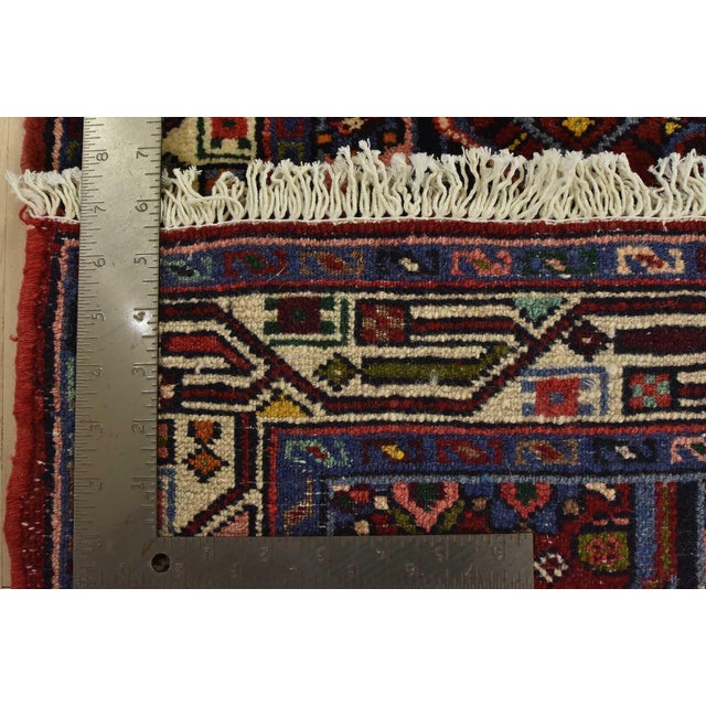 Hamedan Runner 2’8” X 9’6” Pink Wool Vintage Tribal Hand-Knotted Rug For Sale - Image 13 of 13