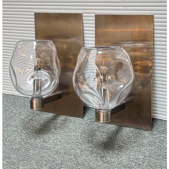 Contemporary Organic Modern John Pomp Studios Infinity Sconces, Pair For Sale - Image 3 of 12