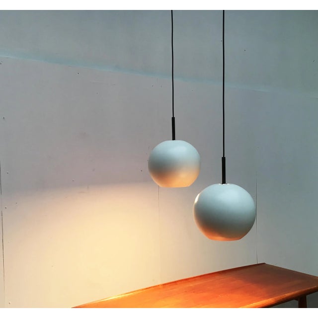Space Age German Pendant Lamps from Staff, Set of 2 For Sale - Image 6 of 18