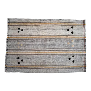 1970s Vintage Flat Weave Turkish Kilim Rug 2'7" X 3'11"