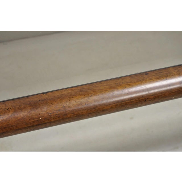 Vintage Lane Mid Century Modern Sculpted Brass Metal Wood Glass Top Coffee Table For Sale In Philadelphia - Image 6 of 14