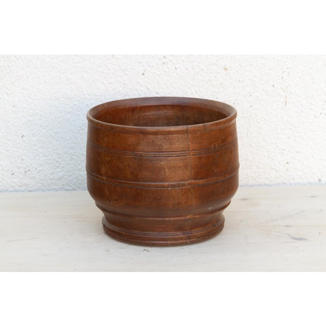 Antique Round Shape Colonial Kitchen Bowl For Sale In Los Angeles - Image 6 of 9