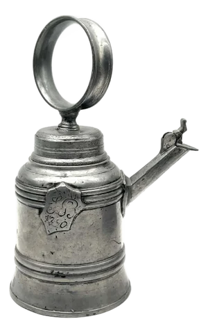 Antique Pewter Bell Jug, Switzerland, 1890s