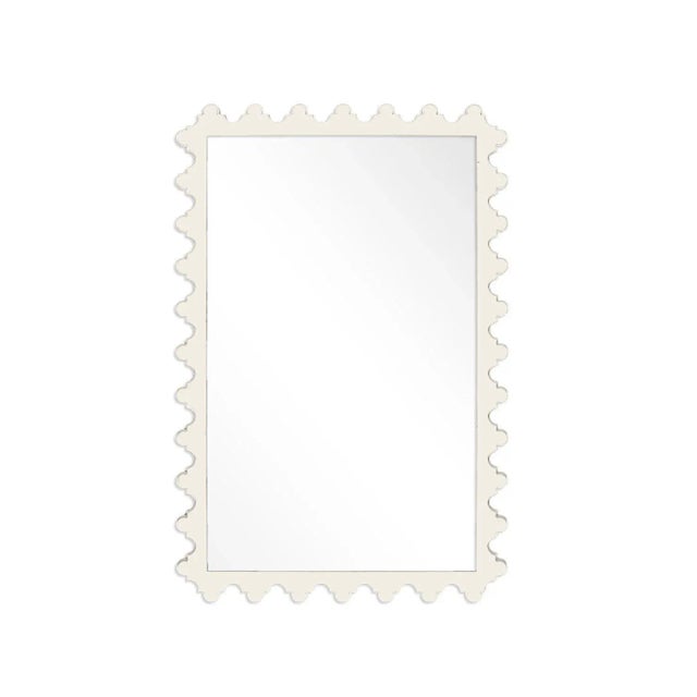 Contemporary Fleur Home Garden District Magazine Rectangle Mirror in Swiss Coffee, 29.75x41 For Sale - Image 3 of 3