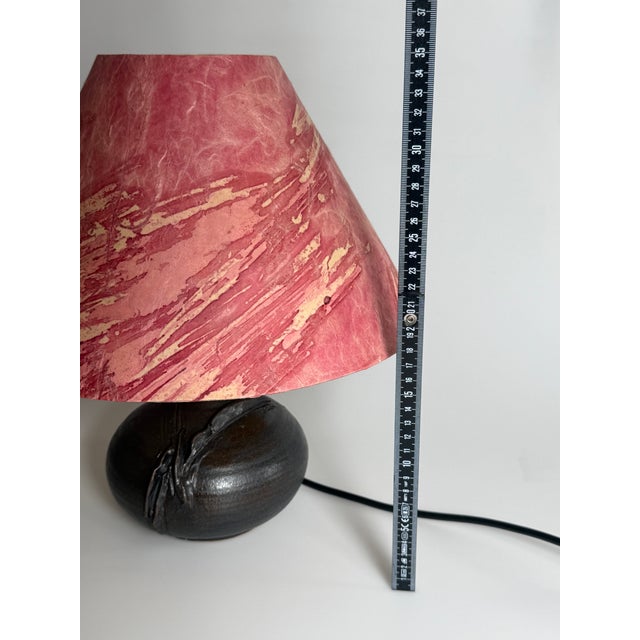 Art Ceramics German Table Lamp by Marianne Koplin Berlin, 1970s For Sale - Image 11 of 12