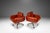 Introducing an incredibly rare set of limited edition swivel lounge chairs designed by the influential Frank Doerner for...