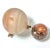 1980s Large Vintage Polished Stone Eggs With Brass Stand – Pair For Sale - Image 5 of 7